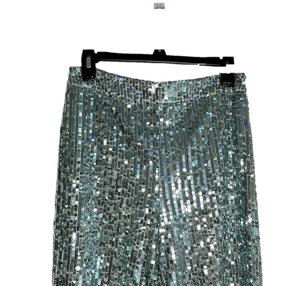 TEAL SEQUIN PANTS ✨✨✨ - Picture 3 of 9